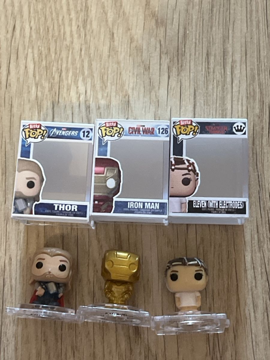 Funko Statuette: Bitty Pop Marvel, Stranger Things Lot de 3 petites figurines – Nuovo (secondo la descrizione) da Siviriez venduto da fefe345 2