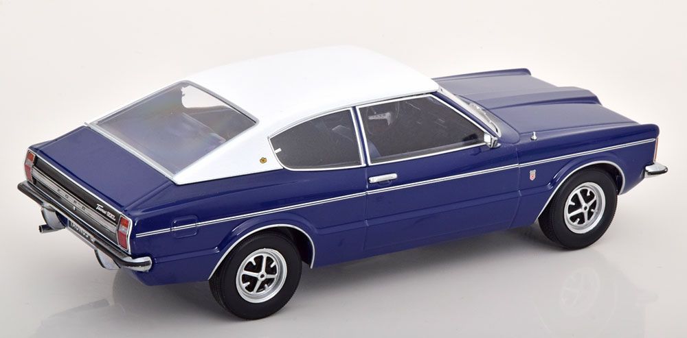KK-Scale 1/18 Ford Taunus GXL Coupé 1971 - Bleu Métal - Miniature Collection