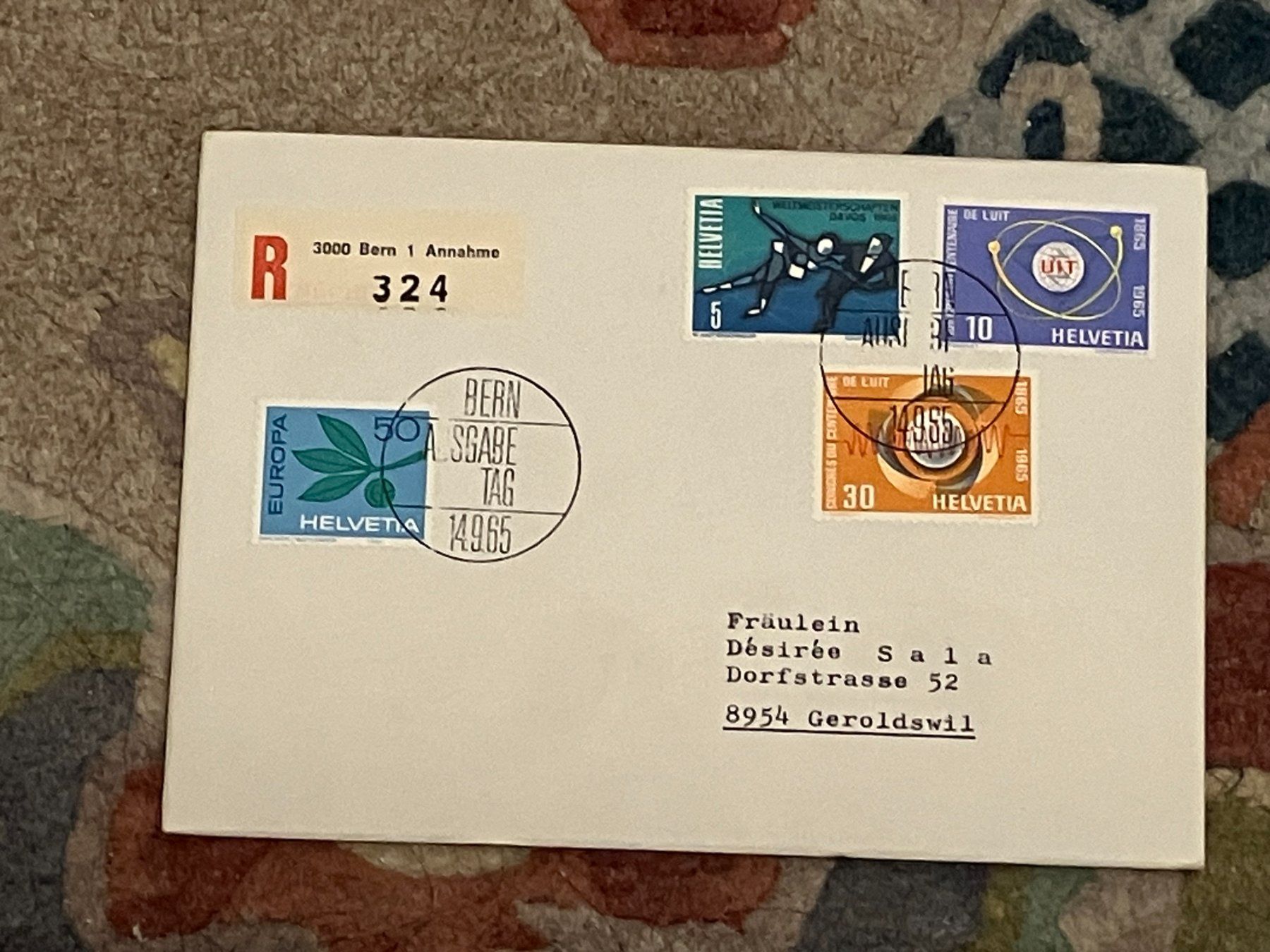 Buste & buste per spedizione: CH FDC  Einschreiben Vierer Block 1965 – Usato da Koblenz venduto da Markenhimmel