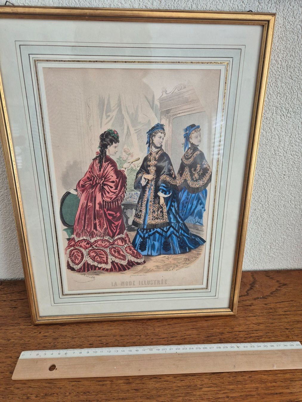 Incisioni: Cadre ancien "La Mode Illustrée" – Usato da Fully venduto da tameab