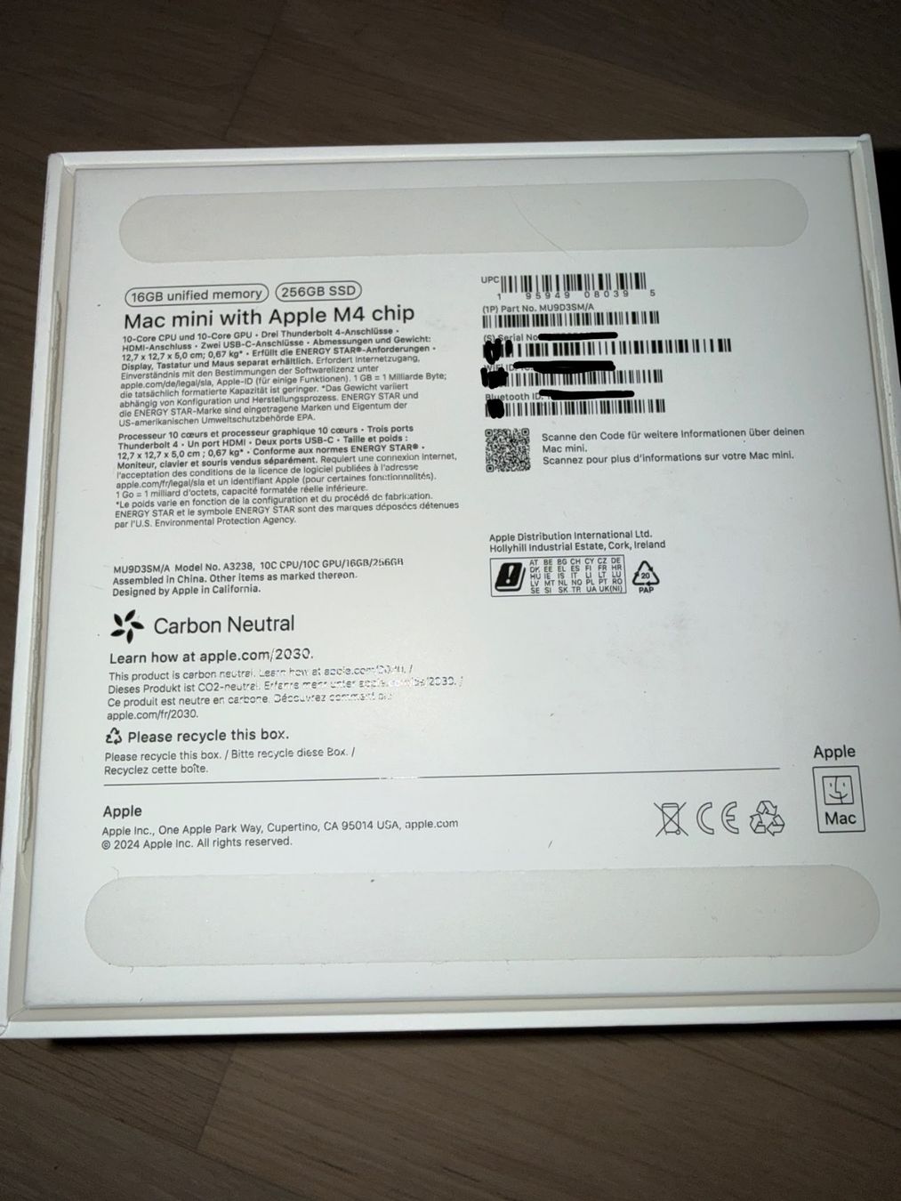 Apple PC: Mac mini M4 – noch 20 Monate Garantie – Nuovo (secondo la descrizione) da Kaiseraugst venduto da StunJay 1