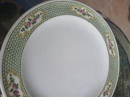 ASSIETTE PORCELAINE MINTONS ENGLAND MARQUAGE EN CREUX DÉCOR