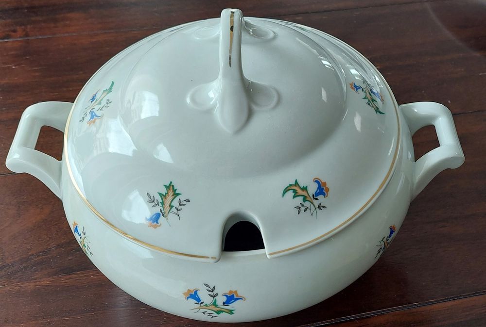 Coupes: Langenthal Porzellan Suppenschüssel, Soupière Goldrand Blume – D'occasion à Ostermundigen par gerbu01 2