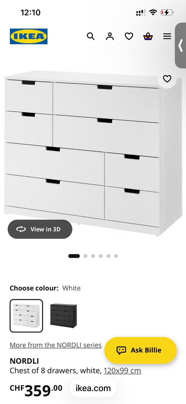 Ikea Cassettiere: Nordli Kommode// Nordli Commode – Usato da Würenlos venduto da SacreBleu 1
