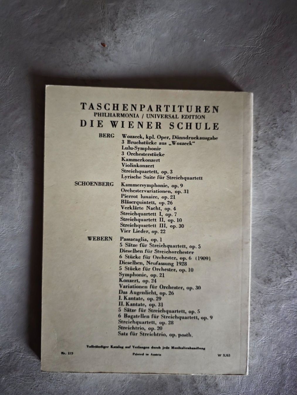 Libri: Alban Berg - Violine Konzert Partitur – Usato da Walterswil BE venduto da Lonitti 2