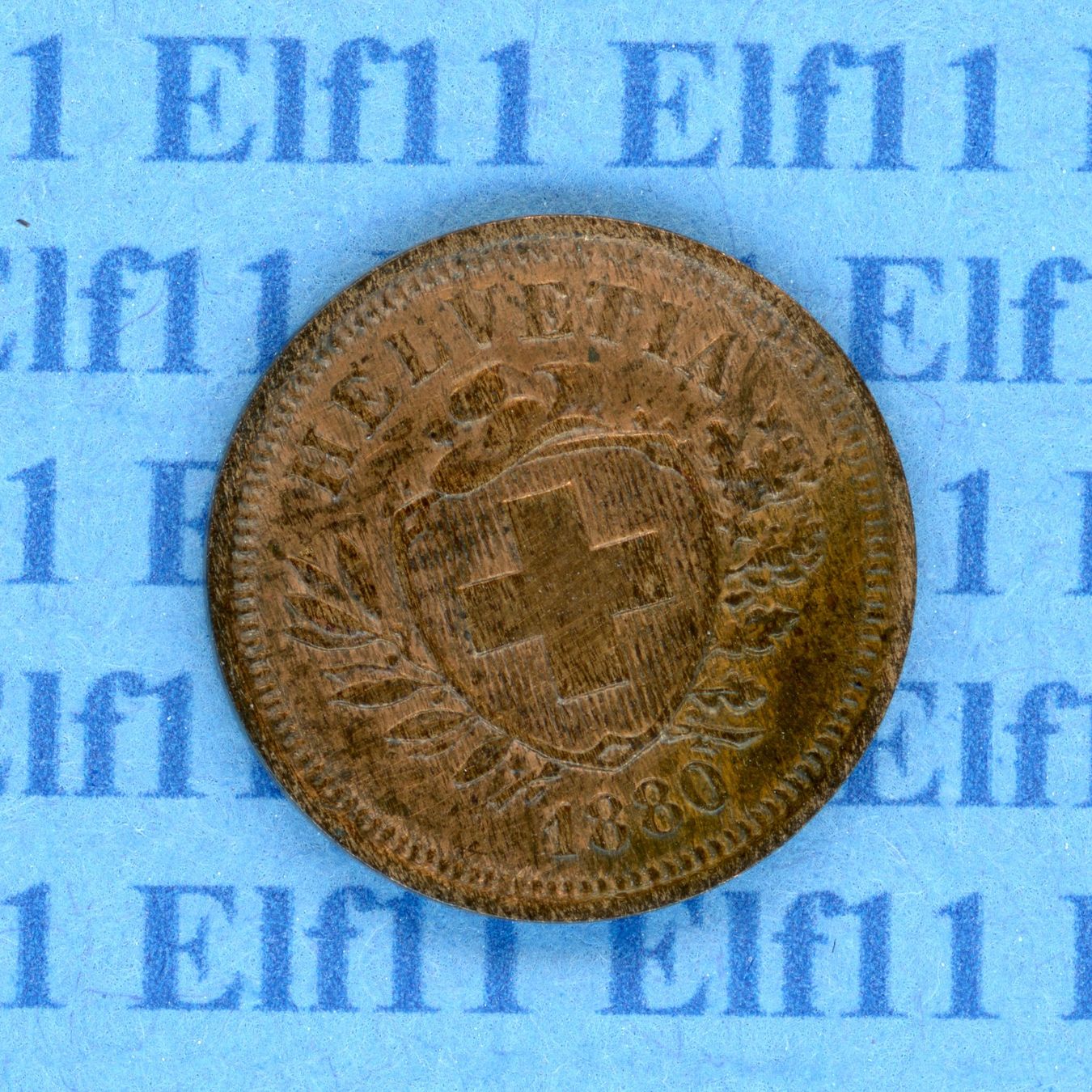 Tutti le monete: CHF___0.01 1880 -unz 1 Rappen – Usato da Widnau venduto da Elf11
