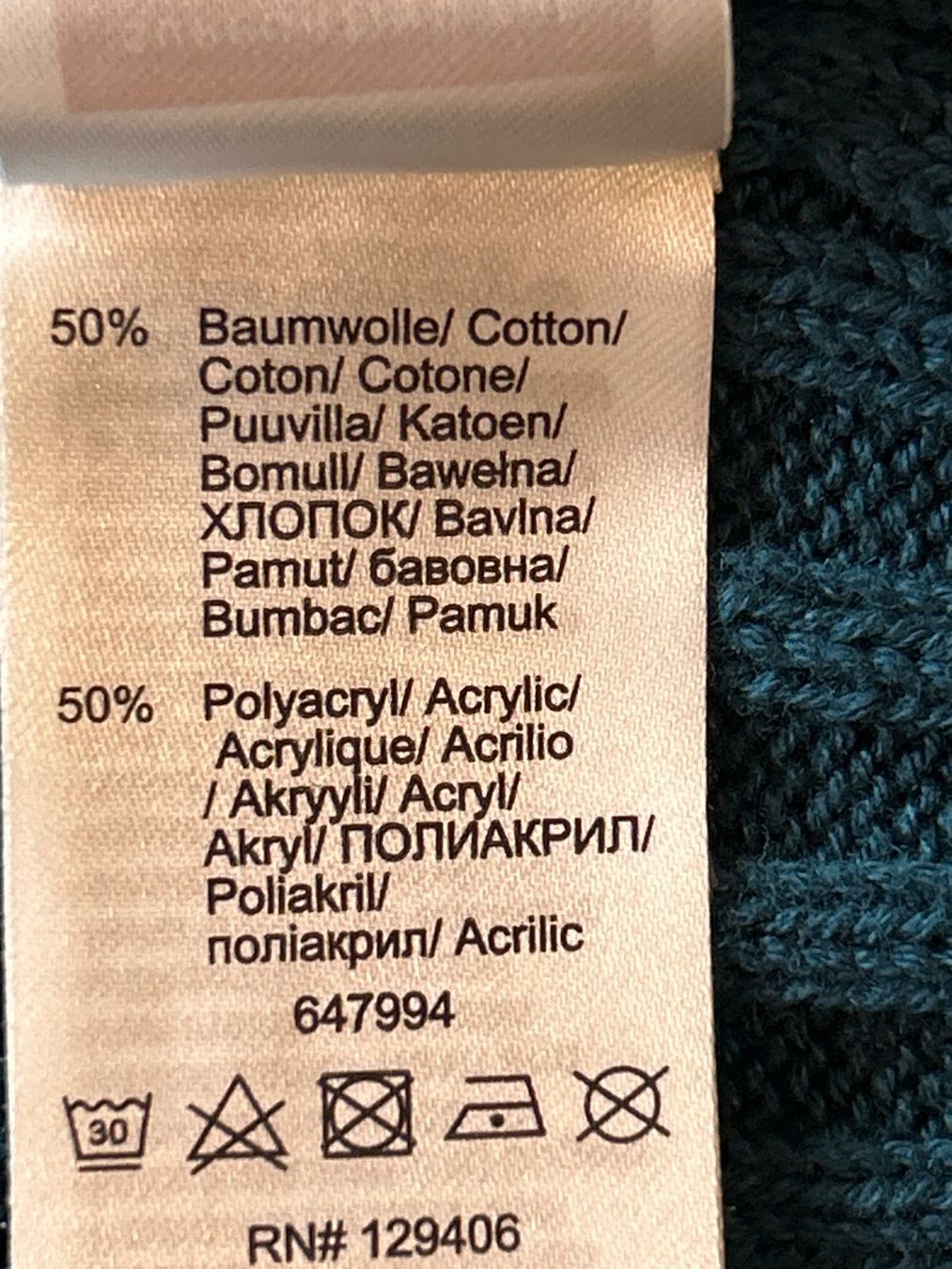 Giacche: Kapuzenstrickjacke petrol  von bpc selection Gr. 40/42 – Nuovo (secondo la descrizione) da Brunnen venduto da Nala2929 7