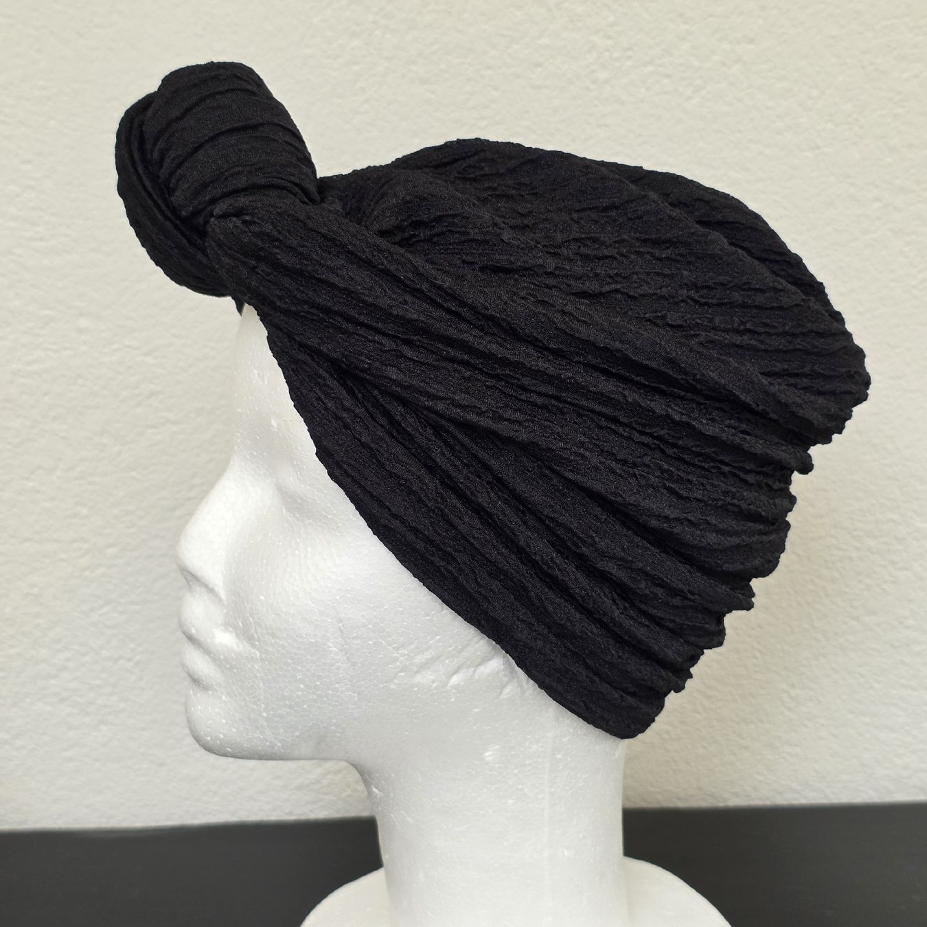 Hüte, Mützen & Caps: Turban schwarz one size neu – Neu (gemäss Beschreibung) aus Rheinsulz von Gilea 2
