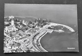 Romanshorn Bahnhof und Quai, Flugaufnahme/ ca. 1950