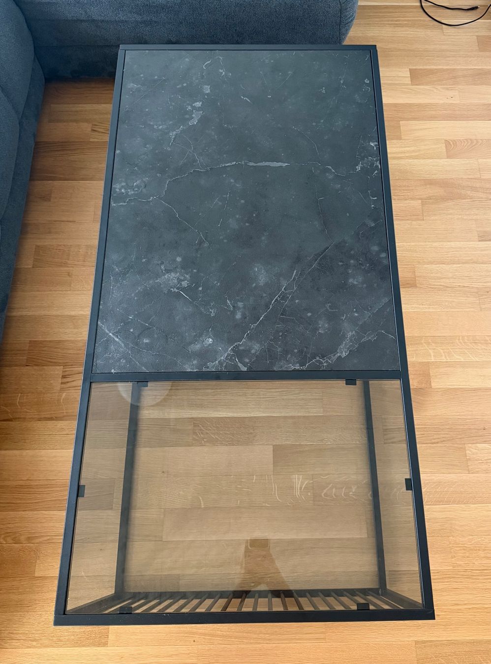 Tavoli: Moderner Couchtisch mit Glas- und Marmorplatte | Schwarz – Nuovo (secondo la descrizione) da Berg TG venduto da Jasin_97 1
