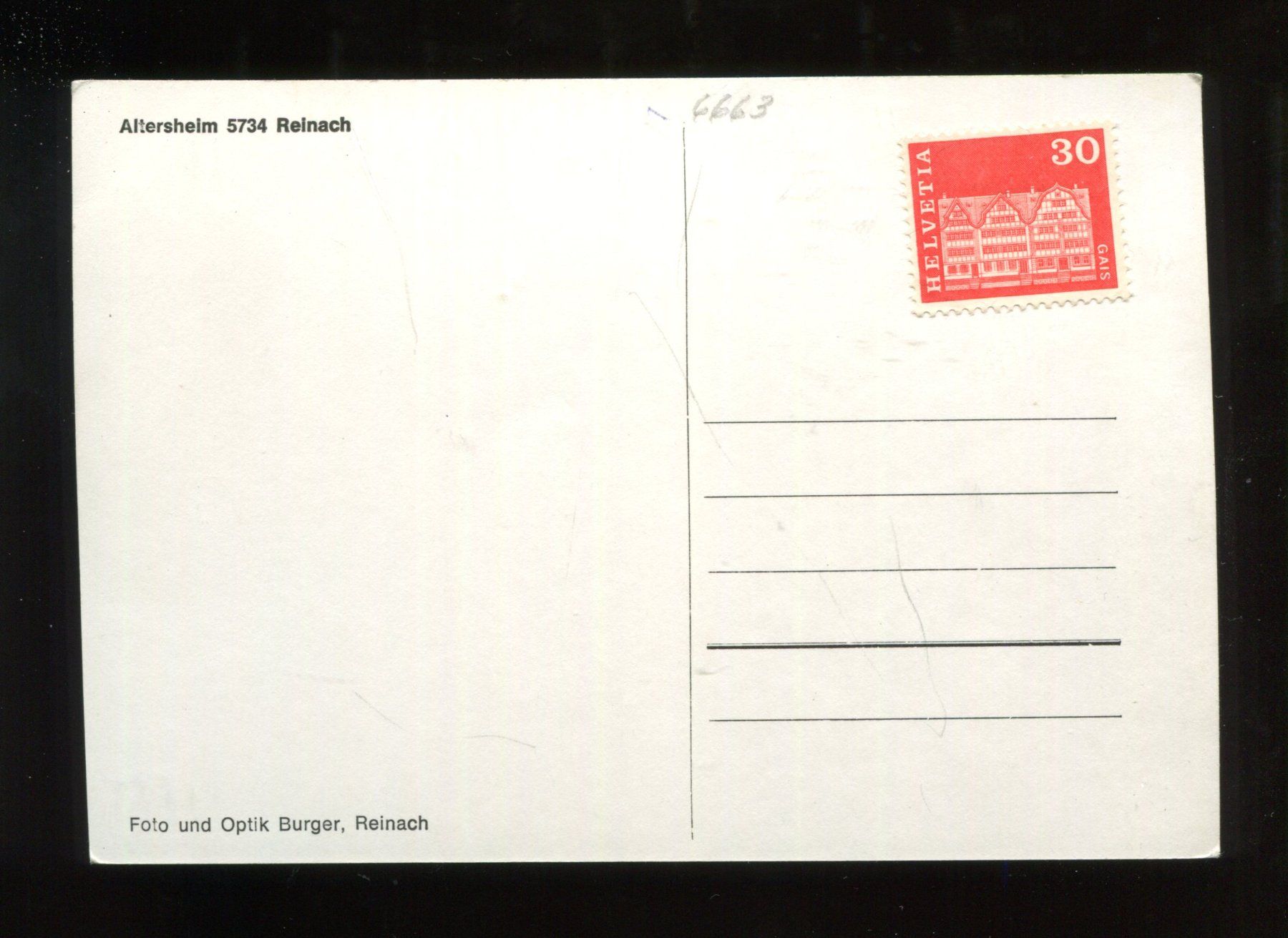 Cartoline postali: Reinach, Altersheim – Usato da Aarau venduto da Elmaar41 1