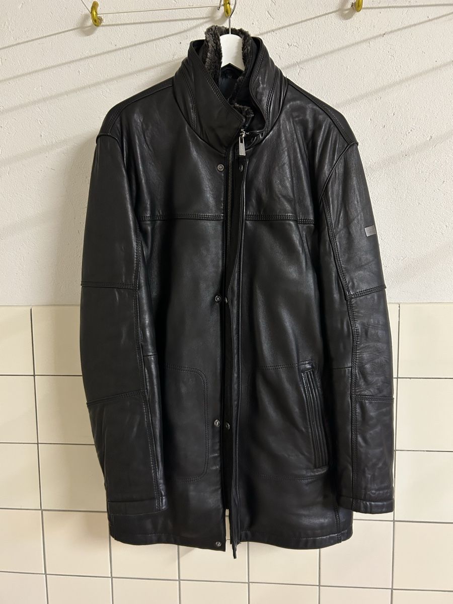 Giacche: Trapper Lederjacke, Gr. 52, Schwarz – Usato da Zürich venduto da Lolaa123