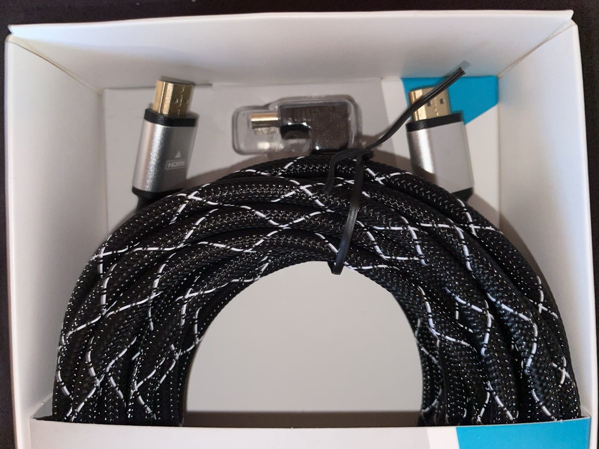 Cavi: HDMI Kabel neu 7.5Meter mit Winkeladapter – Nuovo e nell'imballaggio originale da Heiden venduto da fam_797q 1