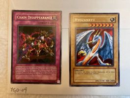 2 Yu-Gi-Oh Karten Chain Disappearance  & Hyozanryu