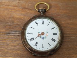TASCHENUHR AUS SILBER 35 MM LÄUFT 
