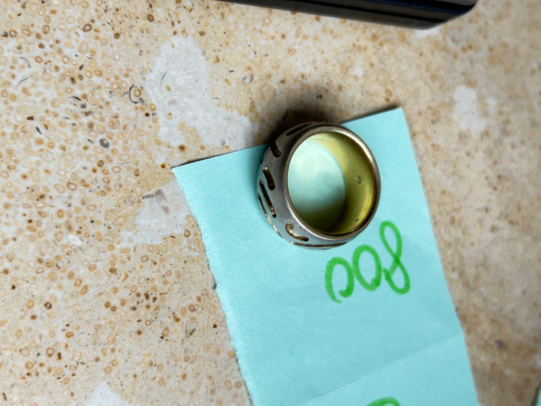 Anelli: Silber Ring matt golden (52) – Usato da Laufen venduto da Bellavitaboom 9