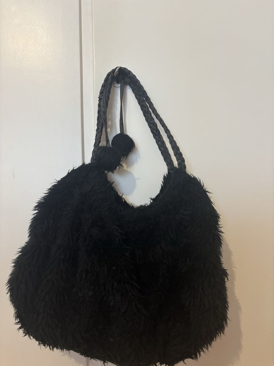Borse da donna: Handtasche mit schwarzem Fake Fell – Usato da Bern venduto da ser_6vm5