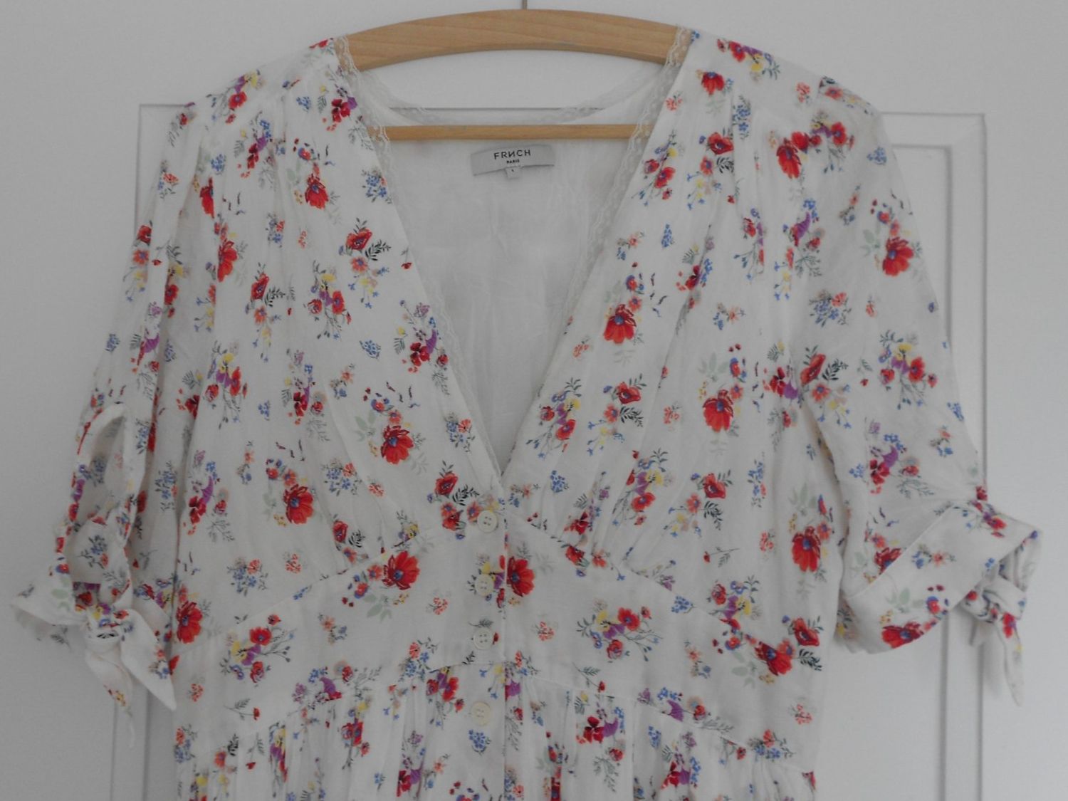Vestiti: Langes Blumen Sommer Kleid mit Ärmel (Baumwolle, Gr. L) – Nuovo (secondo la descrizione) da Zollikofen venduto da Flavabana