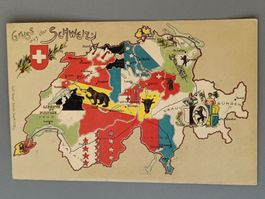 Litho PK / Gruss aus der Schweiz - Ausgabe ca. 1910