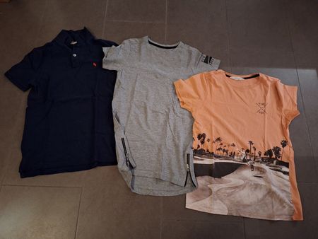 3 Jungen T-Shirts Gr. 144-152 Sommer