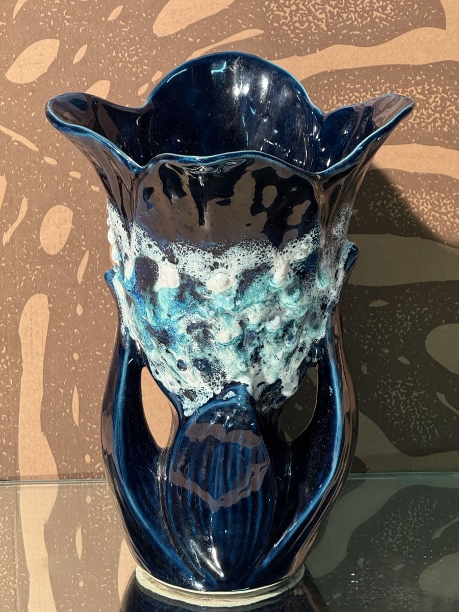 Vasen & Gefässe: Vase Unique en Céramique Bleue – Gebraucht aus Lausanne von vas_mbk2 1