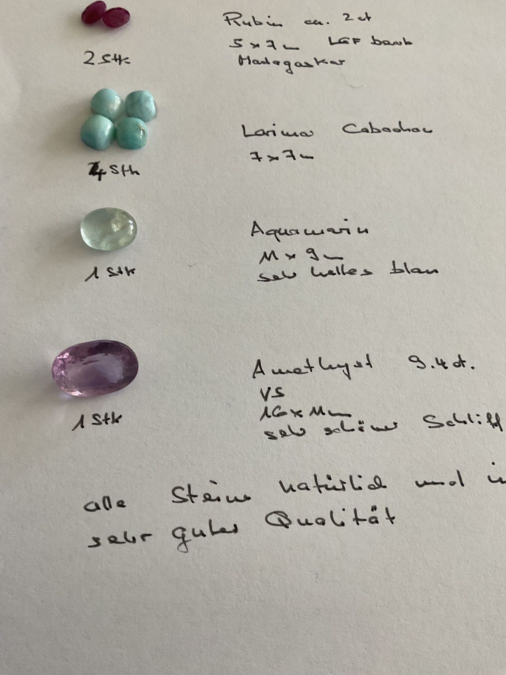 Pietre preziose: Edelsteine Konvolut – Nuovo (secondo la descrizione) da luzern venduto da Alpendorf1