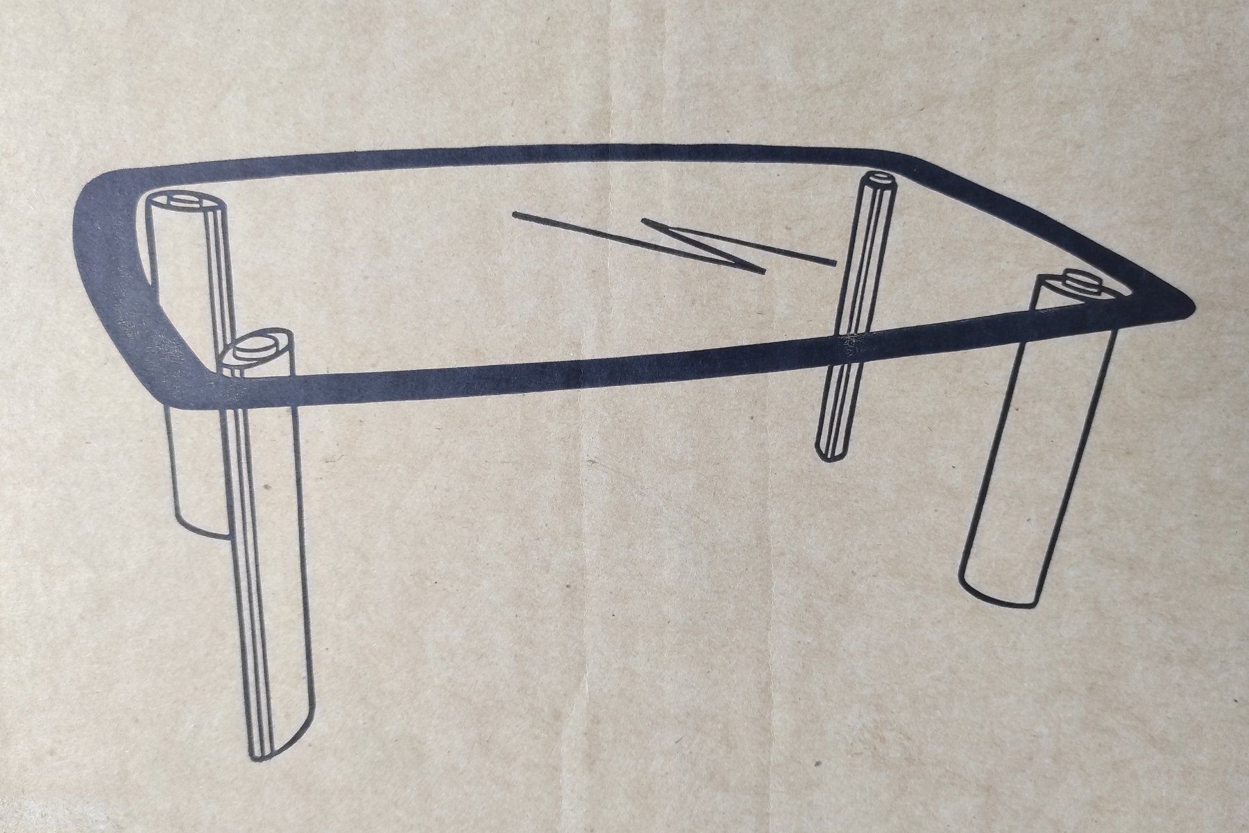 Tables: Couchtisch mit Glasplatte und Alufüssen – D'occasion à Niederurnen par Simarik 3