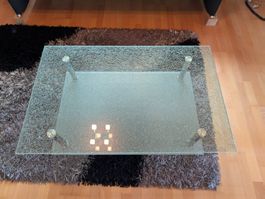 Couchtisch Glas Metall Gestell