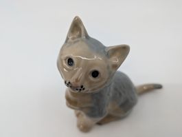 Porzellanfigur Katze Made in Spain