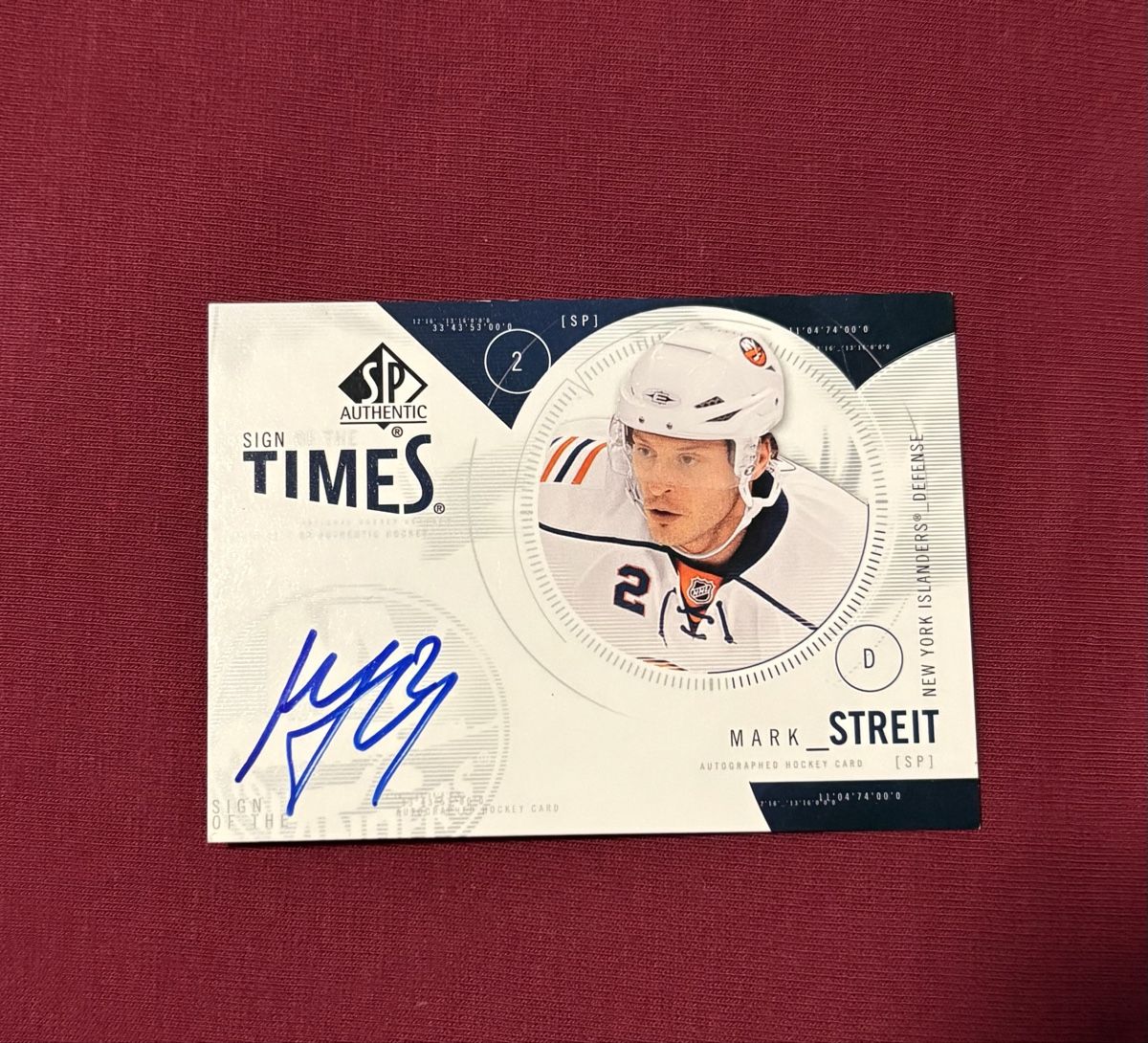 NHL Carte collezionabili: NHL - Mark Streit Auto Card – Usato da niederbipp venduto da LaHabana1