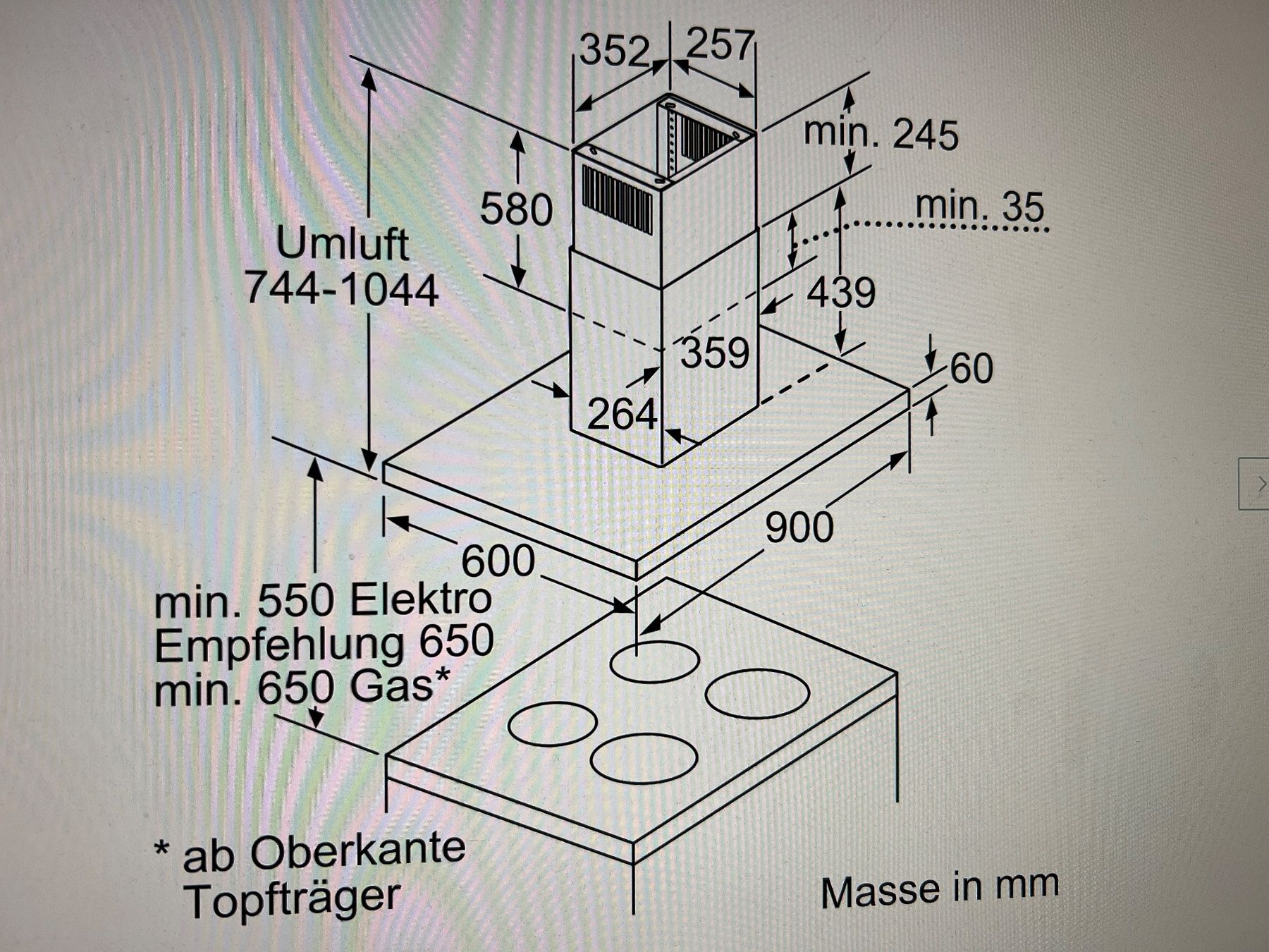 Siemens Cappe di aspirazione: Inselhaube Abzug Siemens – Usato da Adlikon venduto da doody123 7