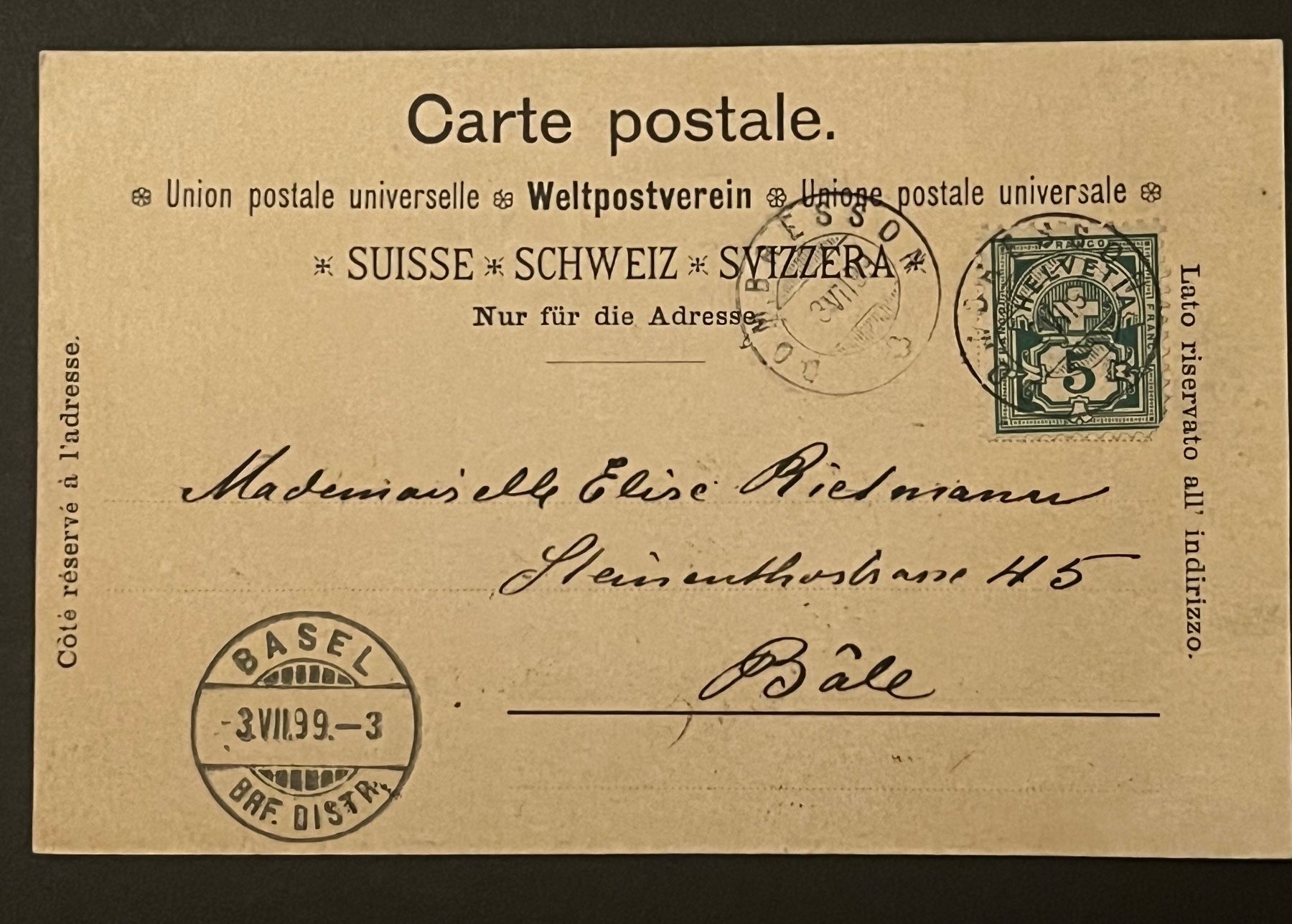 Cartoline postali: Carte postale DOMBRESSON – Usato da Dombresson venduto da joe_7p65 1
