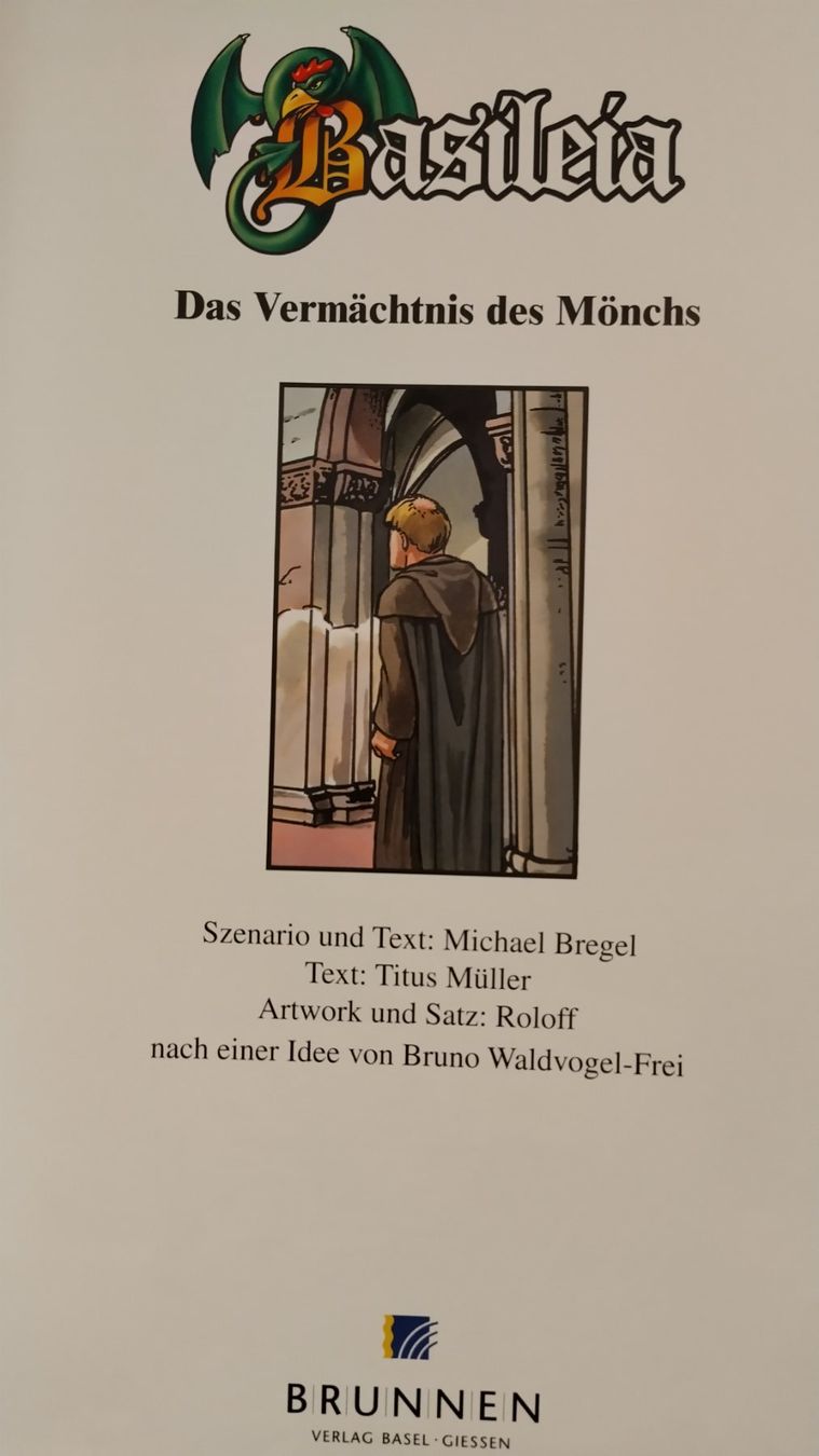 Fumetti: Basileia - Vermächtnis des Mönchs /Basel / Comic / 60 Seiten – Usato da Bellach venduto da JingleJerry 2