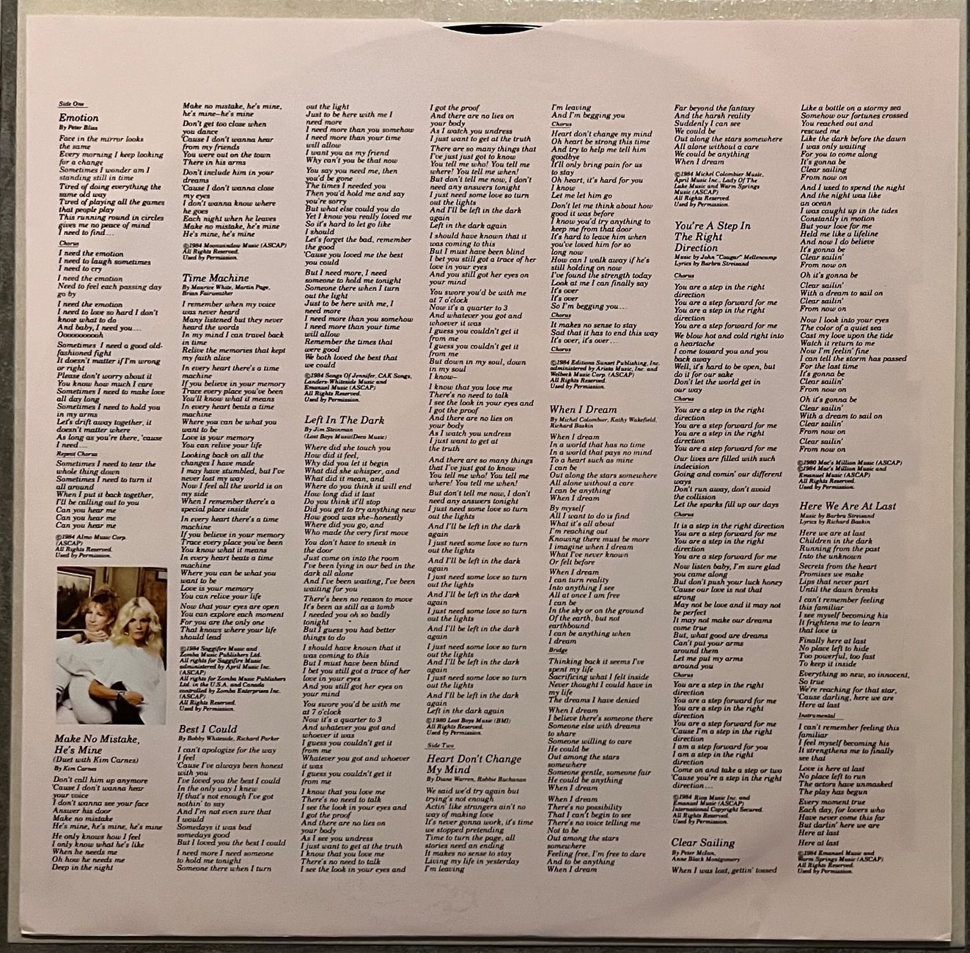 Dischi in vinile: BARBRA STREISAND - EMOTION - 33 Tours – Usato da Bussigny venduto da vinyl-pas-cher 5