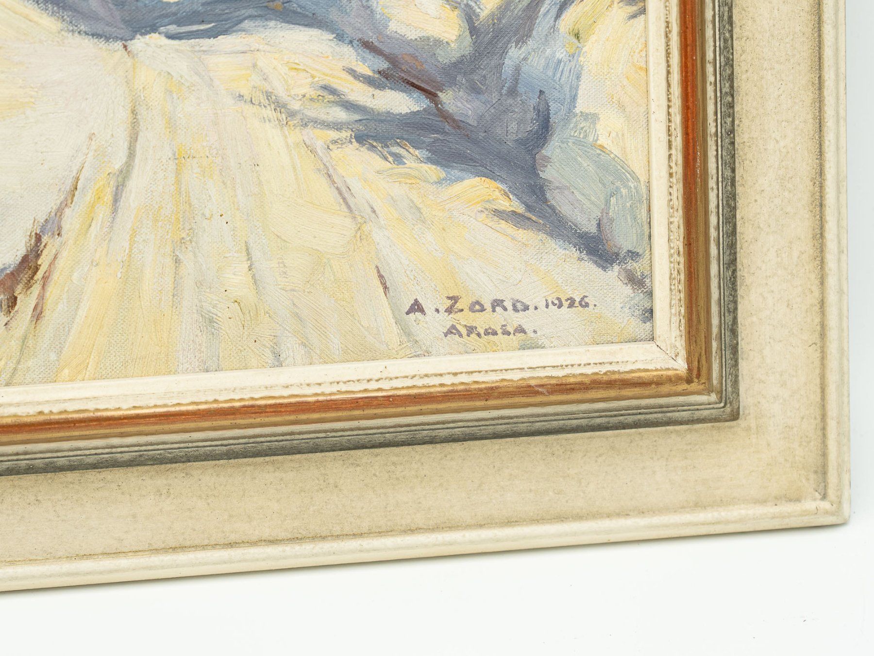 Dipinti: Ölgemälde "Arosa", 1926 - Arnold Zord - Ref. 06/20 – Usato da Au ZH venduto da BrockiAu 2