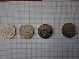 4 Gedenkmünzen in 5 DM