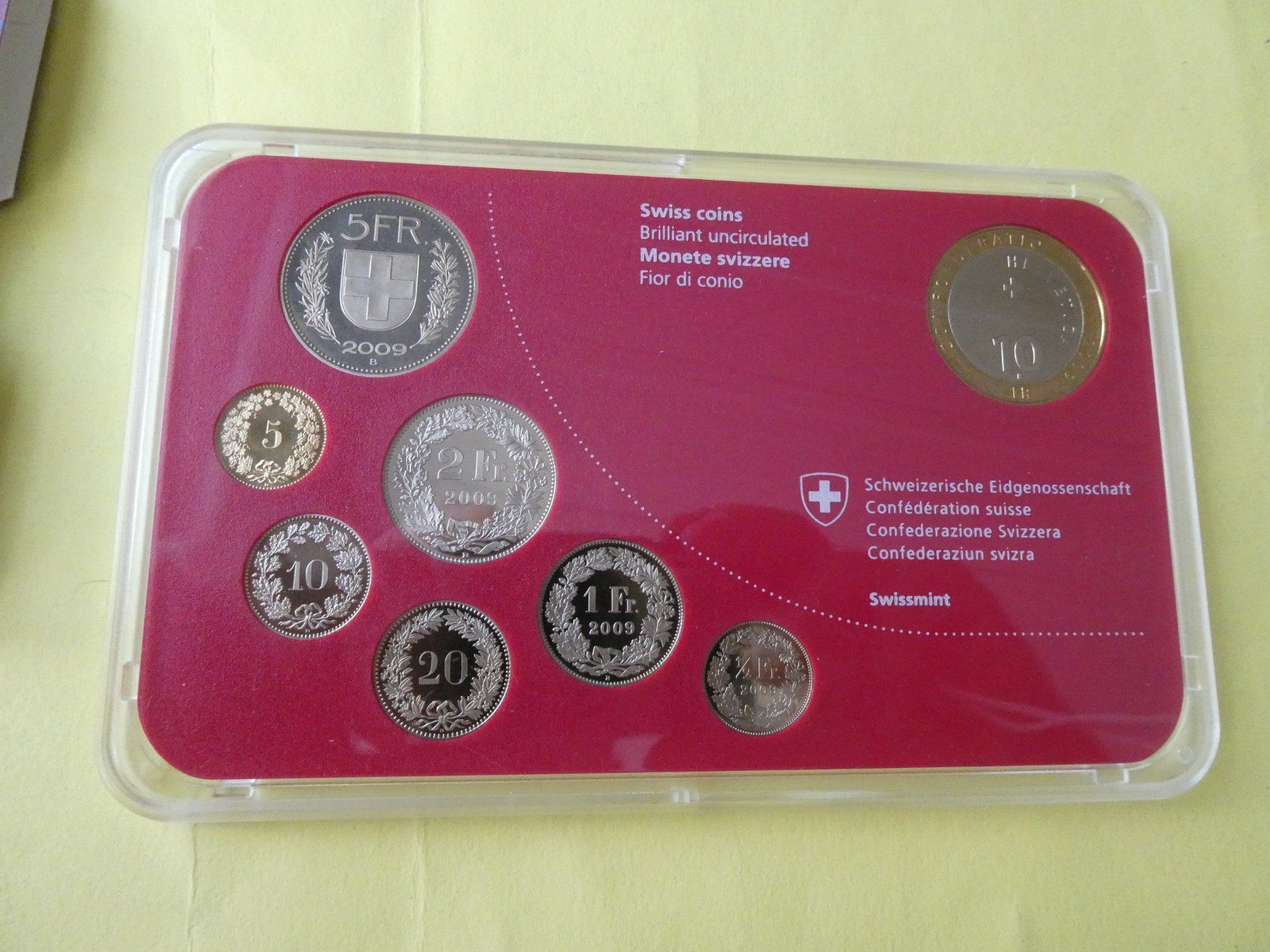 Tutti le monete: Schweiz 2009, Münzsatz  stempelglanz – Nuovo (secondo la descrizione) da Hinterforst venduto da rohusri 1