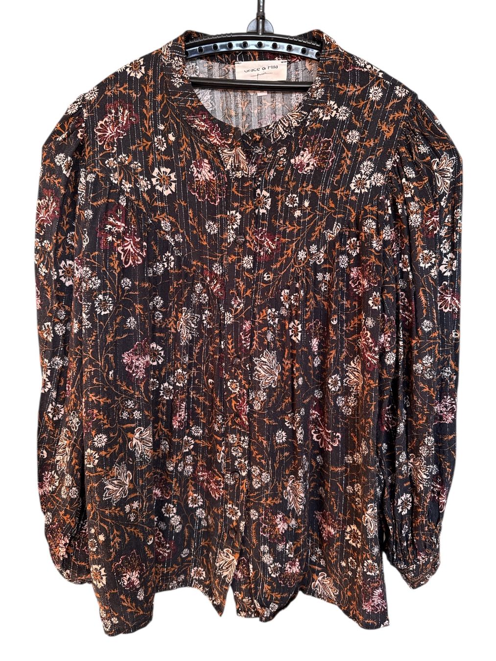 Grace Blusen: Grace & Mila Blouse fleurie vintage – Gebraucht aus Vuisternens-Romont von gol_xp6p 1