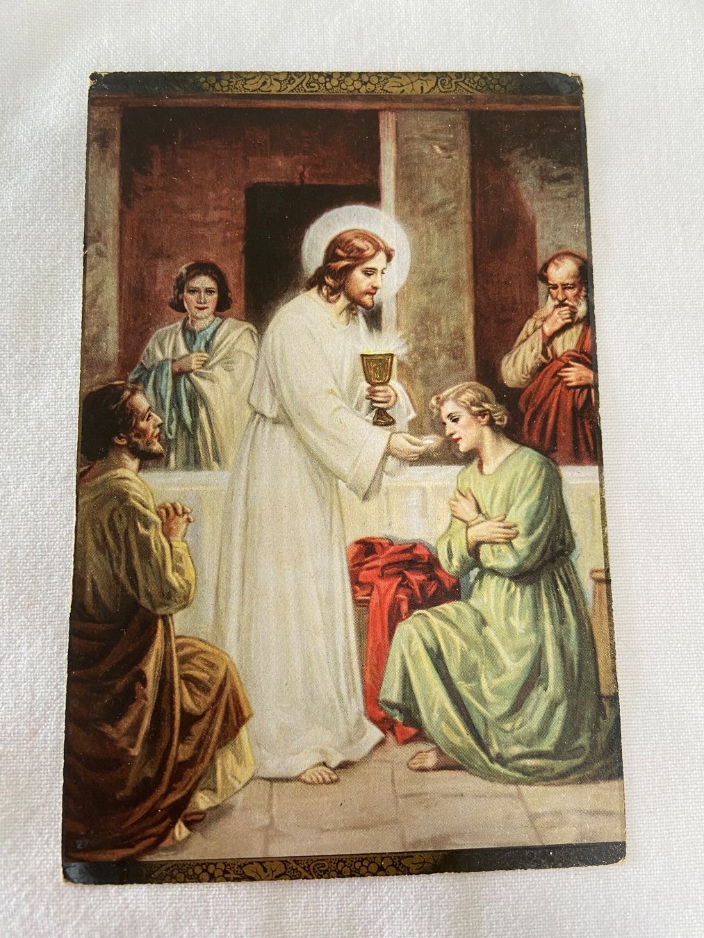 Foto & Immagini: Jesus Heiligenbild Andachtsbild Vintage Postkartengrösse – Usato da Luzern venduto da waterfront1