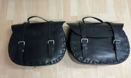ICS Satteltaschen / Sagoch Leder Vintage
