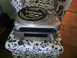 Heimkino Set Lenco Plattenspieler Yamaha Receiver JBL Boxen