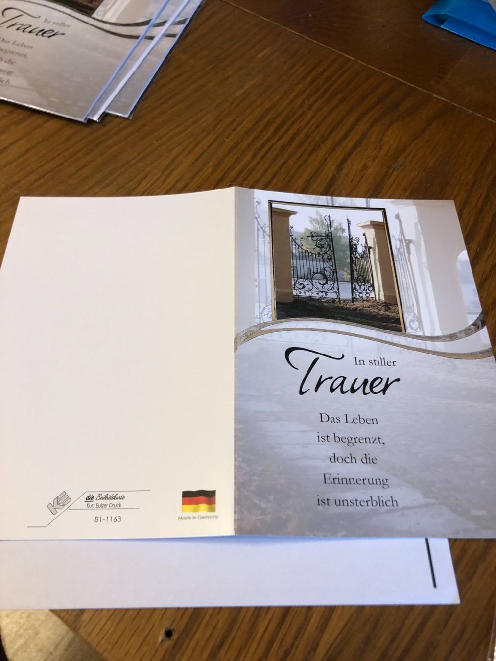 Cartoline: Trauerkarten – Nuovo e nell'imballaggio originale da Feuerthalen venduto da Sct3