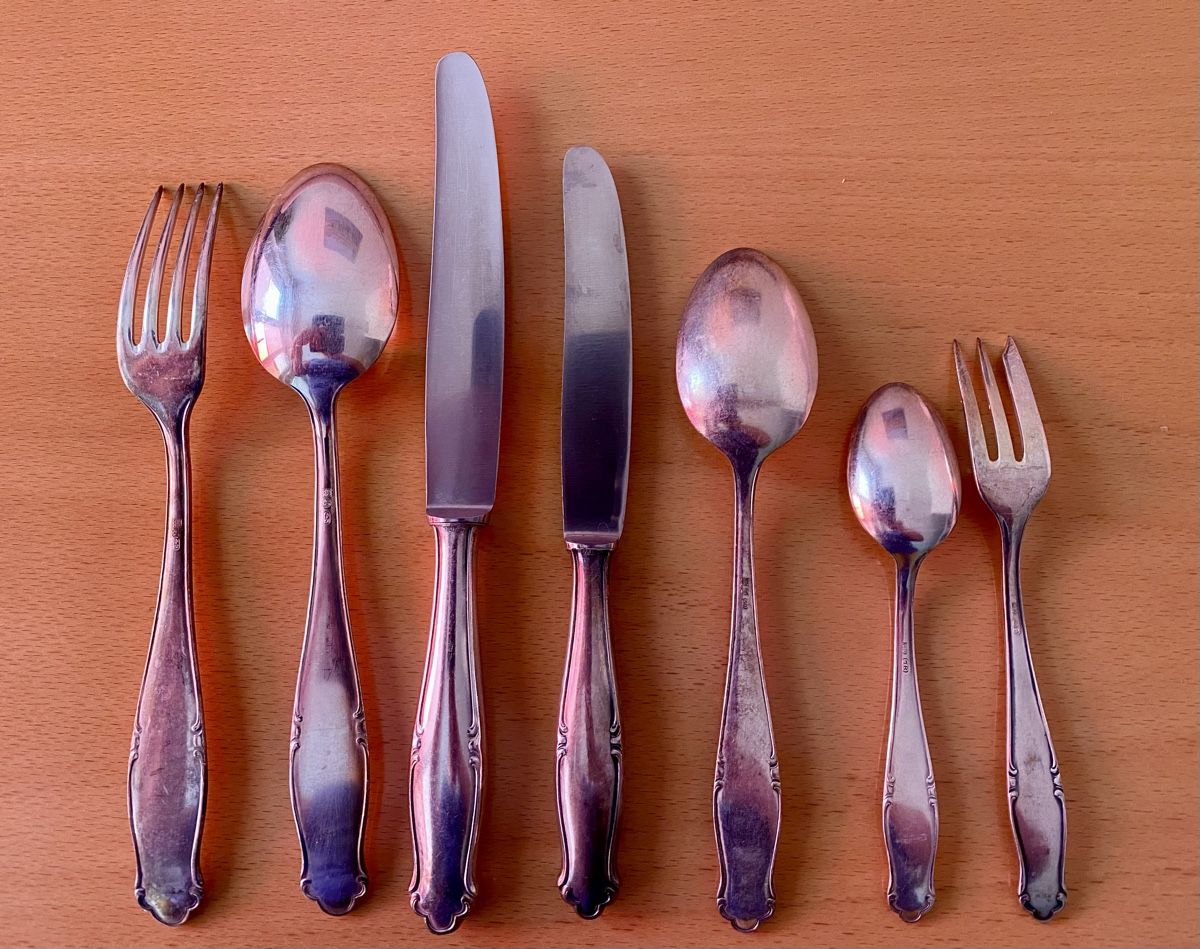 Set di posate: Besteck versilbert  – Usato da Lüsslingen venduto da Elischa1 1
