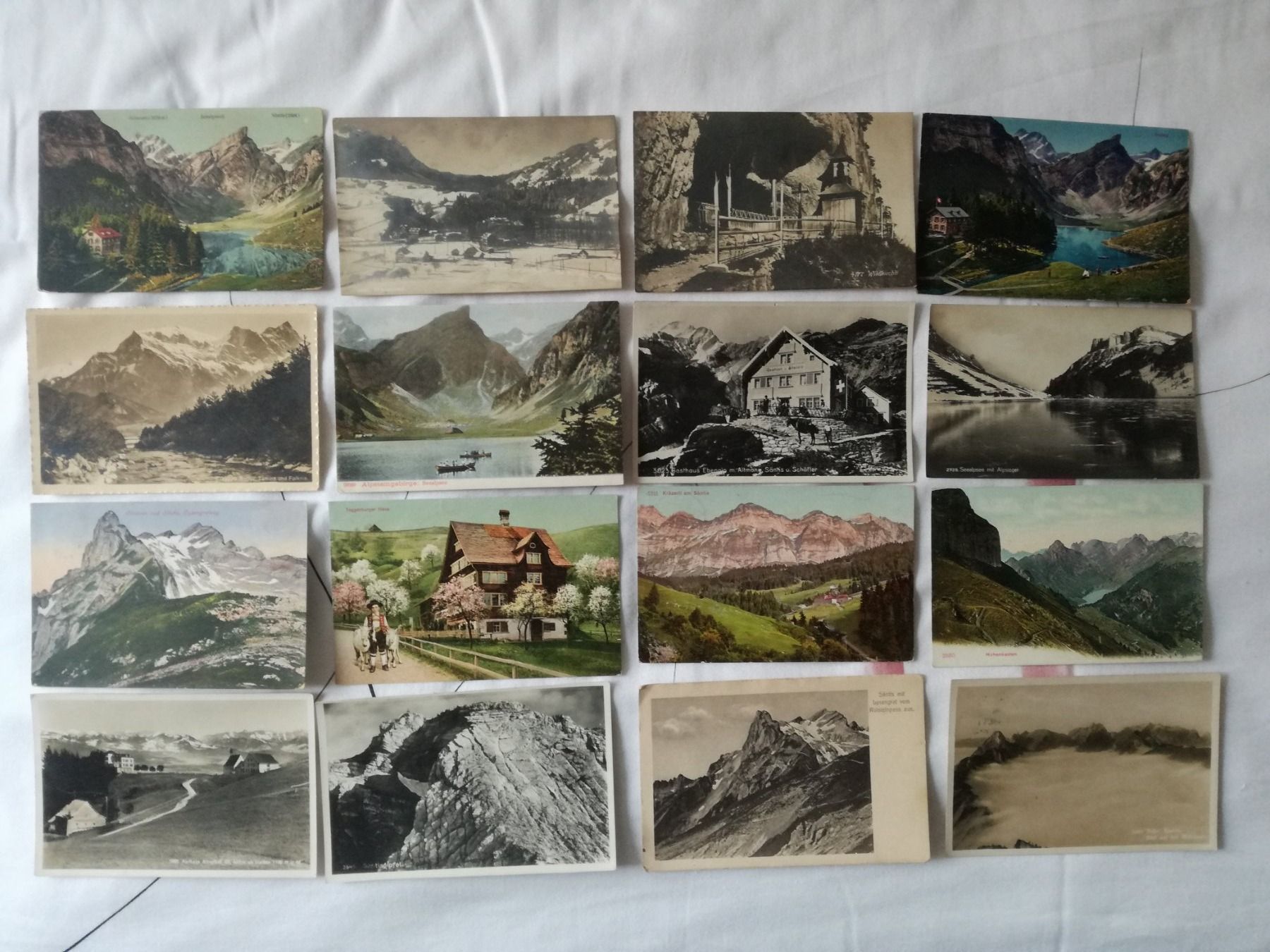 Cartoline postali: 16 AK Appenzell gelaufen Kleinformat – Usato da Zürich venduto da tol_b7c7