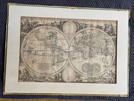 Orbis terrarum - antike Weltkarte, Stich