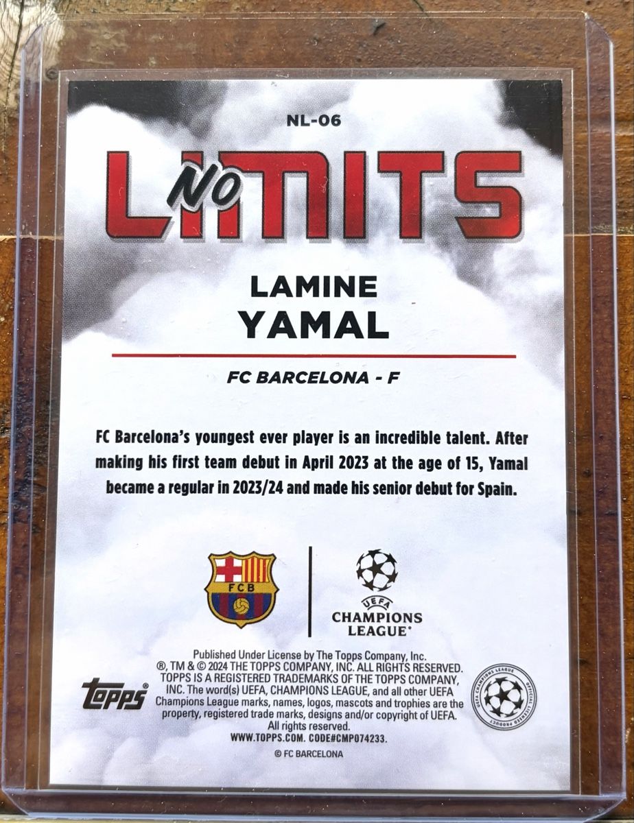 Topps Carte collezionabili: Lamine Yamal No Limits RC 44/50 – Usato da Les Diablerets venduto da dan_828k 1