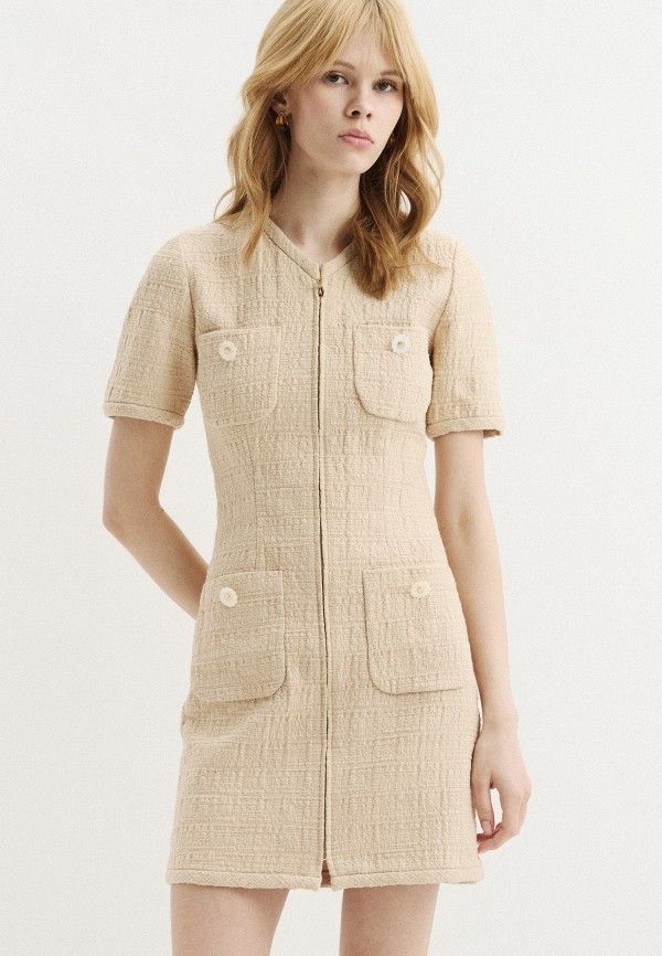 Sandro Vestiti: Sandro Beige Midi/Mini Dress – Nuovo (secondo la descrizione) da Pfeffingen venduto da Elegant_trend