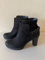 Stiefeletten Nubukleder schwarz Gr. 39 von Paul Green