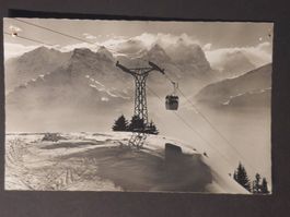 AK gelaufen, Gondelbahn Hasliberg, 1964 - schöner Stempel