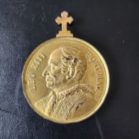 Medaille Goldenehochzeit D’Or Papst Italien 1888 Leon XIII